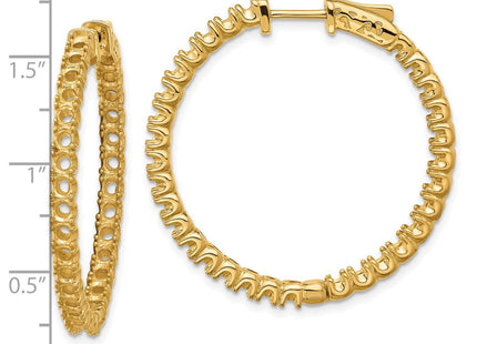 14k Round Hoop w/Safety Clasp Earring Mountings (Style XE2015)