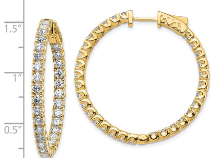 14k Yellow Gold Earrings Style XE2015AA - Classique Jewelry Inc.