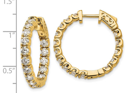 14k Yellow Gold Earrings Style XE2016AA - Classique Jewelry Inc.