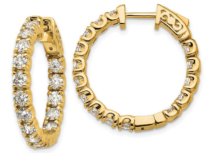 14k Yellow Gold Earrings Style XE2016AA - Classique Jewelry Inc.