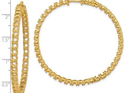 14k Round Hoop w/Safety Clasp Earring Mountings (Style XE2018)