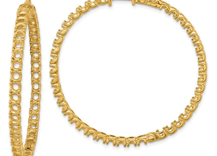 14k Round Hoop w/Safety Clasp Earring Mountings (Style XE2018)