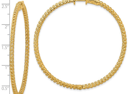 14k Round Hoop w/Safety Clasp Earring Mountings (Style XE2031)