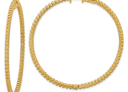 14k Round Hoop w/Safety Clasp Earring Mountings (Style XE2031)