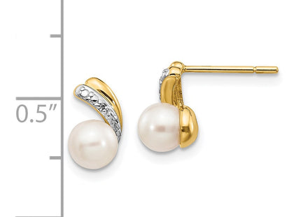 14k Yellow Gold Earrings Style XE2493AA - Classique Jewelry Inc.