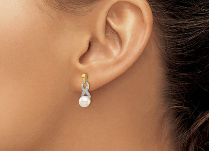 14k Yellow Gold Earrings Style XE2495AA - Classique Jewelry Inc.