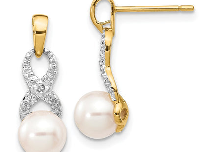 14k Yellow Gold Earrings Style XE2495AA - Classique Jewelry Inc.