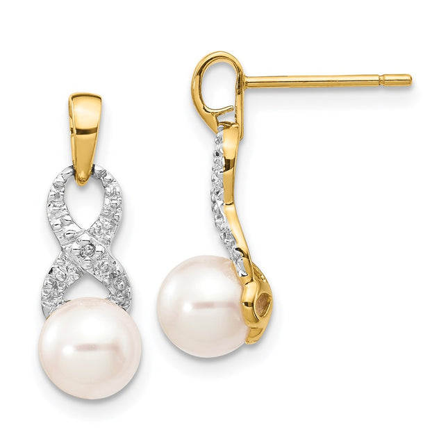 14k Yellow Gold Earrings Style XE2495AA - Classique Jewelry Inc.