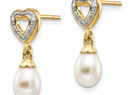 14k Yellow Gold Earrings Style XE2498AA - Classique Jewelry Inc.