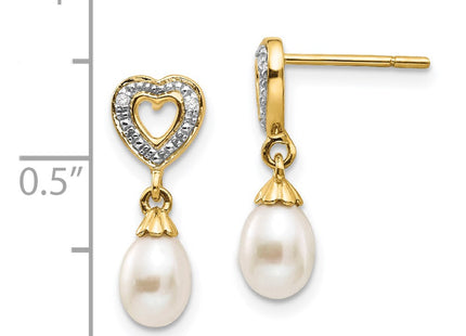 14k Yellow Gold Earrings Style XE2498AA - Classique Jewelry Inc.