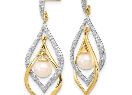 14k Yellow Gold Earrings Style XE2505AA - Classique Jewelry Inc.