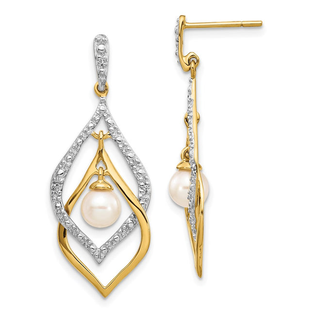 14k Yellow Gold Earrings Style XE2505AA - Classique Jewelry Inc.