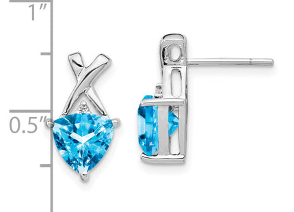 14k White Gold Earrings Style XE2590BT - Classique Jewelry Inc.