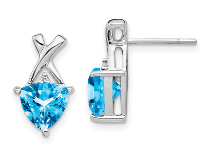 14k White Gold Earrings Style XE2590BT - Classique Jewelry Inc.