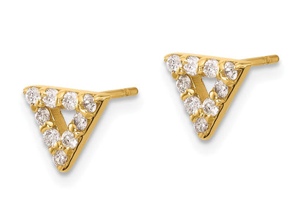 14k Yellow Gold Earrings Style XE3071A - Classique Jewelry Inc.