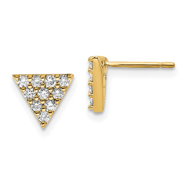 14k Yellow Gold Earrings Style XE3072A - Classique Jewelry Inc.