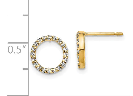 14k Yellow Gold Earrings Style XE3073A - Classique Jewelry Inc.