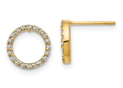 14k Yellow Gold Earrings Style XE3073A - Classique Jewelry Inc.