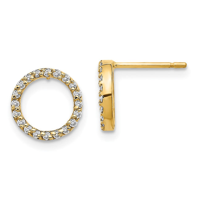 14k Yellow Gold Earrings Style XE3073A - Classique Jewelry Inc.