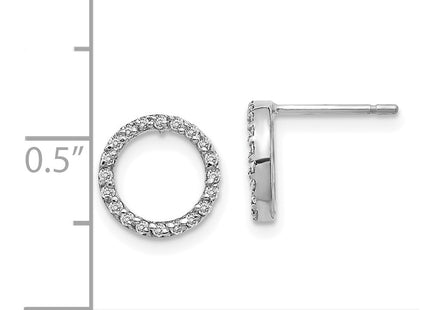 14k White Gold Earrings Style XE3073WA - Classique Jewelry Inc.