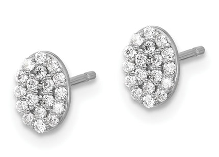 14k White Gold Earrings Style XE3074WA - Classique Jewelry Inc.
