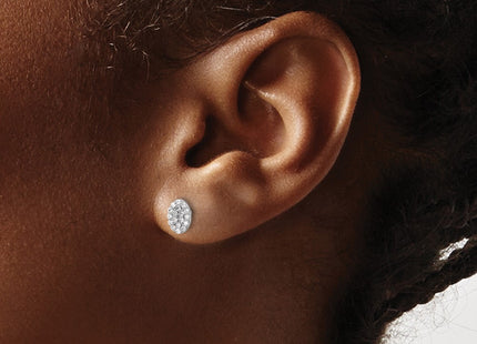 14k White Gold Earrings Style XE3074WA - Classique Jewelry Inc.