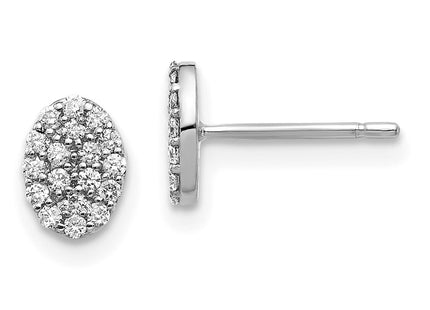 14k White Gold Earrings Style XE3074WA - Classique Jewelry Inc.