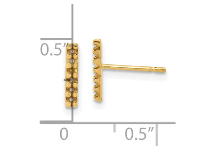 14k Yellow Gold Earrings Style XE3075 - Classique Jewelry Inc.
