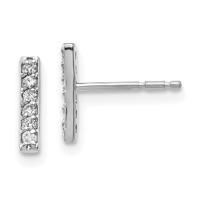 14k White Gold Earrings Style XE3075W - Classique Jewelry Inc.
