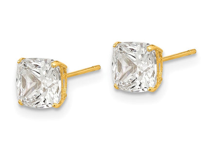 14k Yellow Gold Earrings Style XE3165CZ - Classique Jewelry Inc.