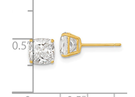 14k Yellow Gold Earrings Style XE3165CZ - Classique Jewelry Inc.