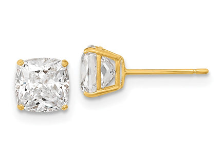 14k Yellow Gold Earrings Style XE3165CZ - Classique Jewelry Inc.