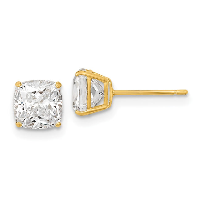 14k Yellow Gold Earrings Style XE3165CZ - Classique Jewelry Inc.