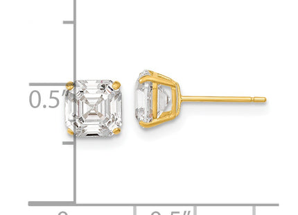 14k Yellow Gold Earrings Style XE3166CZ - Classique Jewelry Inc.