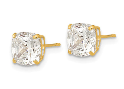 14k Yellow Gold Earrings Style XE3167CZ - Classique Jewelry Inc.