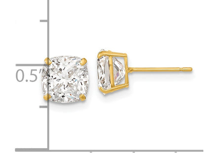 14k Yellow Gold Earrings Style XE3167CZ - Classique Jewelry Inc.