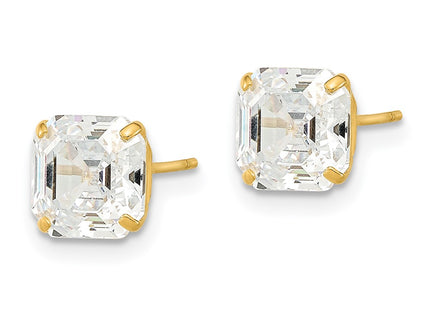 14k Yellow Gold Earrings Style XE3168CZ - Classique Jewelry Inc.