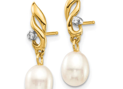 14k Yellow Gold Earrings Style XE3236AA - Classique Jewelry Inc.