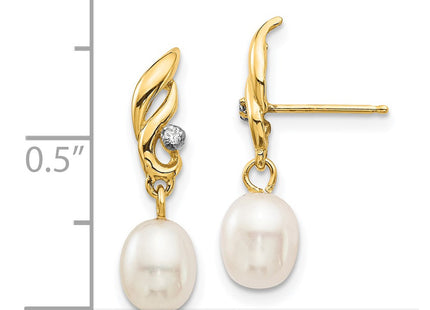 14k Yellow Gold Earrings Style XE3236AA - Classique Jewelry Inc.