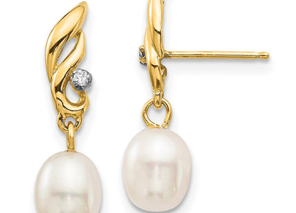 14k Yellow Gold Earrings Style XE3236AA - Classique Jewelry Inc.