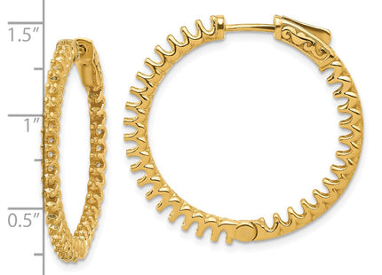 14k Yellow Gold Earrings Style XE3240 - Classique Jewelry Inc.