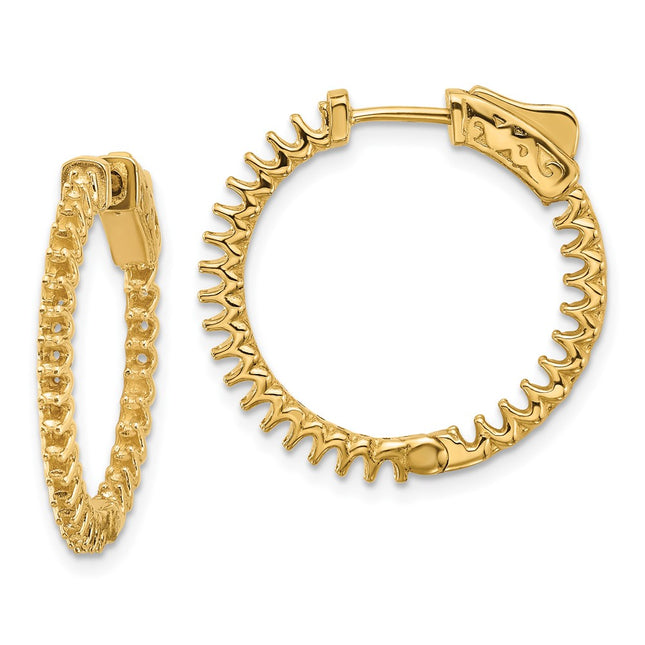 14k Yellow Gold Earrings Style XE3242 - Classique Jewelry Inc.