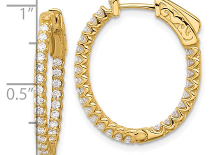 14k Yellow Gold Earrings Style XE3244AA - Classique Jewelry Inc.