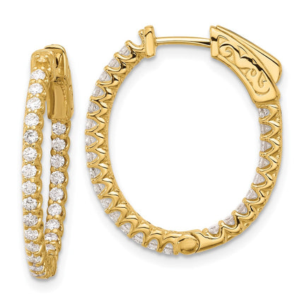 14k Yellow Gold Earrings Style XE3244AA - Classique Jewelry Inc.