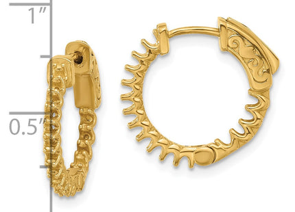 14k Yellow Gold Earrings Style XE3245 - Classique Jewelry Inc.