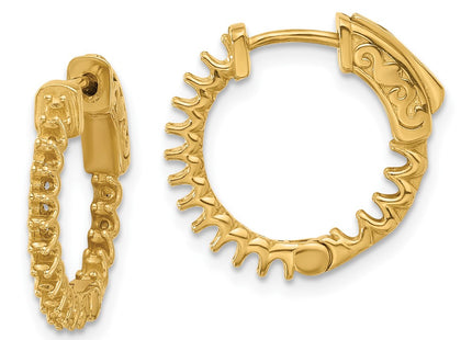 14k Yellow Gold Earrings Style XE3245 - Classique Jewelry Inc.
