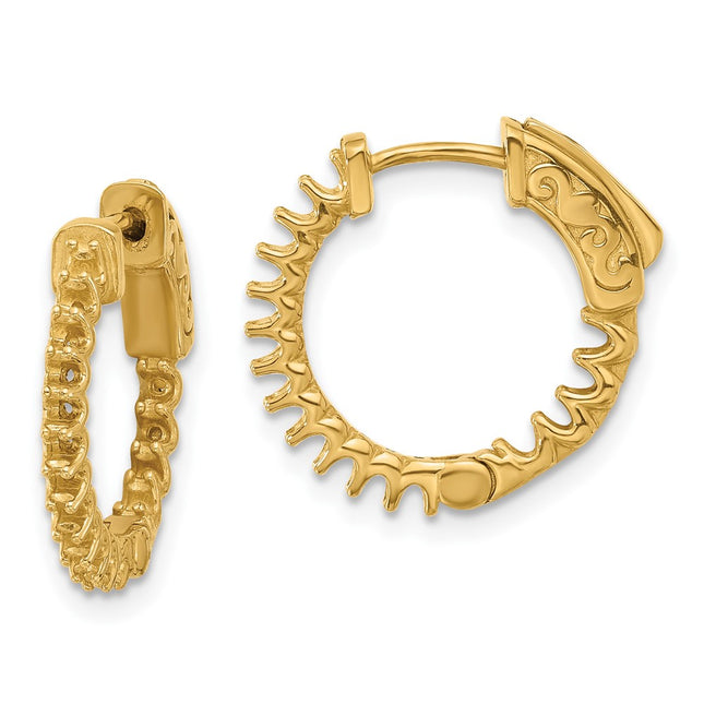 14k Yellow Gold Earrings Style XE3245 - Classique Jewelry Inc.