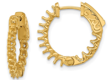 14k Yellow Gold Earrings Style XE3246 - Classique Jewelry Inc.