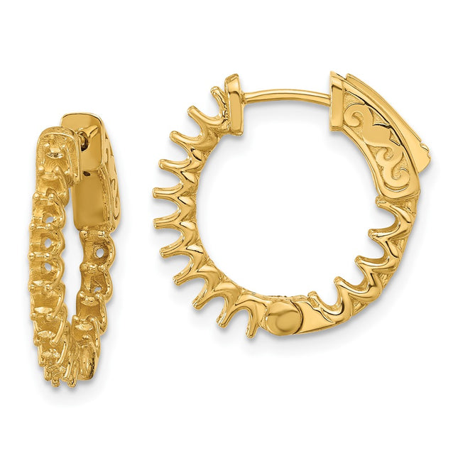 14k Yellow Gold Earrings Style XE3246 - Classique Jewelry Inc.