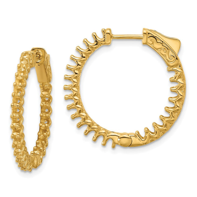 14k Yellow Gold Earrings Style XE3247 - Classique Jewelry Inc.